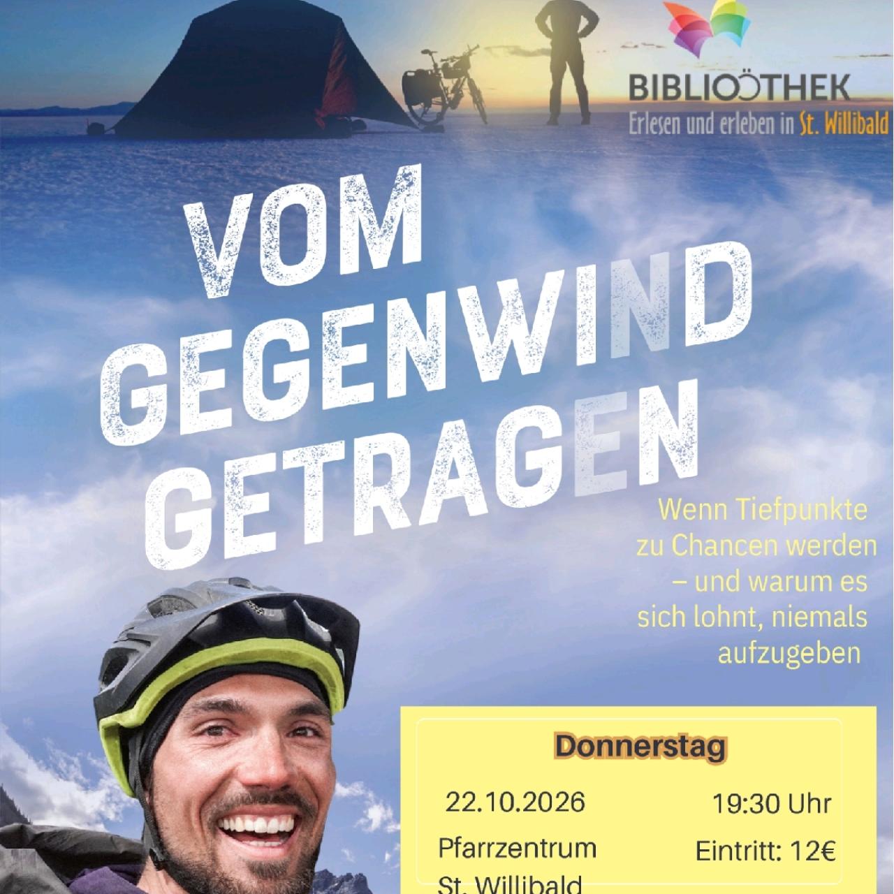 Lesung mit Darius Braun Vom Gegenwind getragen